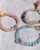 Natural Gemstone Bracelet with Lampwork glass