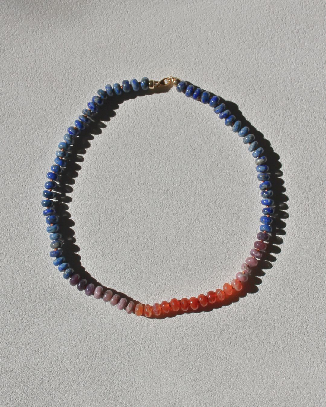 Multi gemstone necklace - Sunset