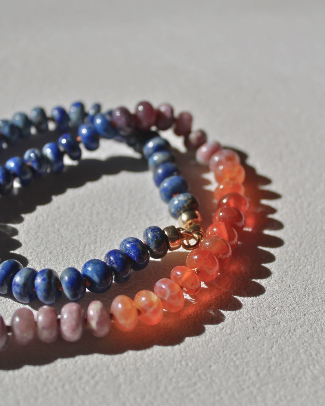 Multi gemstone necklace - Sunset