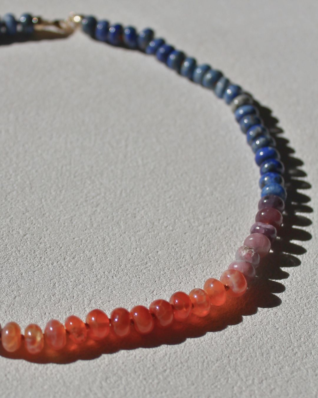 Multi gemstone necklace - Sunset