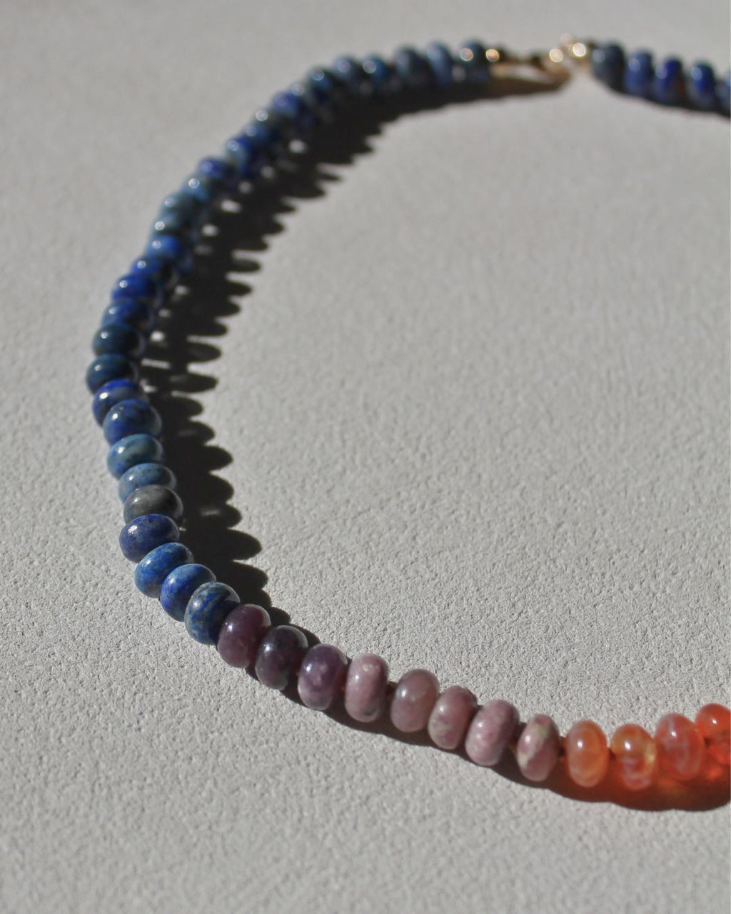Multi gemstone necklace - Sunset