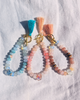 Natural Gemstone Bracelet with Lampwork glass