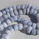 Handcrafted Blue Lace Agate Necklace: Calming Energy Healing Stone with 14k Gold Filled Clasp