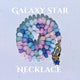 Celestial Lapis Lazuli & Jade Necklace: Pastel Beaded Star Jewelry with Gold Carabiner