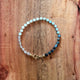 March Birthstone Aquamarine Bracelet – Hand-Knotted Beachy Jewelry for Women