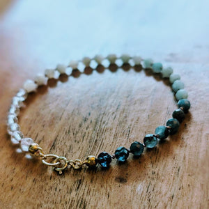 Ocean-Inspired Bracelet with Hypoallergenic Gold Clasp – Beach Jewelry Gift