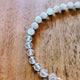 Gold-Filled Clasp Bracelet with Silk Cord – Genuine Aquamarine & Amazonite Beads