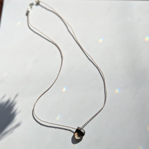 Dainty Smokey Quartz Pendant Necklace - Minimalist Boho Jewelry for November Birthdays