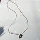 Dainty Smokey Quartz Pendant Necklace - Minimalist Boho Jewelry for November Birthdays