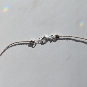 Dainty Smokey Quartz Pendant Necklace - Minimalist Boho Jewelry for November Birthdays