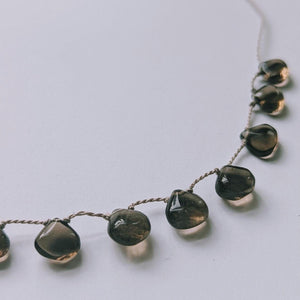 Smokey Quartz Necklace: Boho Chic Healing Crystal Gemstone Jewelry for Women, November Birthstone Gift