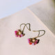 Dainty Ruby Hoop Earrings: July Birthstone Gold Filled Jewelry, Perfect Gift for Birthdays & Mother's Day