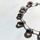 Lightweight smokey quartz drop bracelet with a sterling silver clasp, ideal for layering.