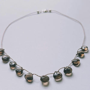 Smokey Quartz Necklace: Boho Chic Healing Crystal Gemstone Jewelry for Women, November Birthstone Gift