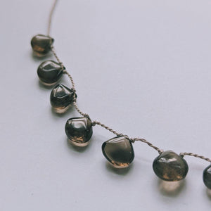 Smokey Quartz Necklace: Boho Chic Healing Crystal Gemstone Jewelry for Women, November Birthstone Gift