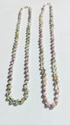 Dainty Prehnite & Kunzite Boho Gemstone Necklace - Hand Knotted Spring Fashion Jewelry Gift