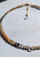 Elegant Peach Moonstone Choker: Gold Filled Minimalist Gemstone Necklace for Healing and Style