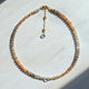 Elegant Peach Moonstone Choker: Gold Filled Minimalist Gemstone Necklace for Healing and Style