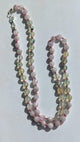 Dainty Prehnite & Kunzite Boho Gemstone Necklace - Hand Knotted Spring Fashion Jewelry Gift
